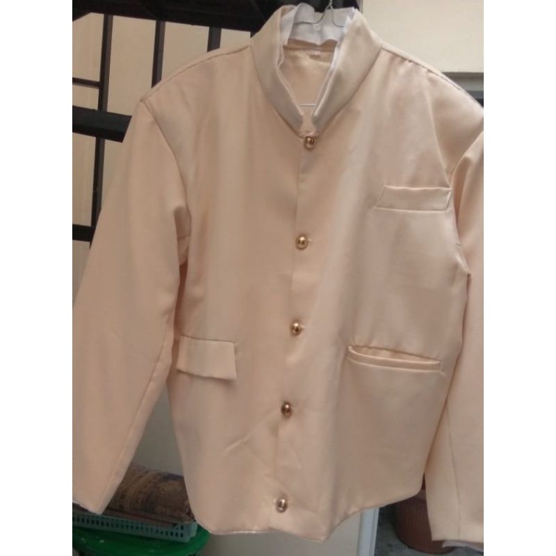 Beskap Pria Jogja Warna Cream