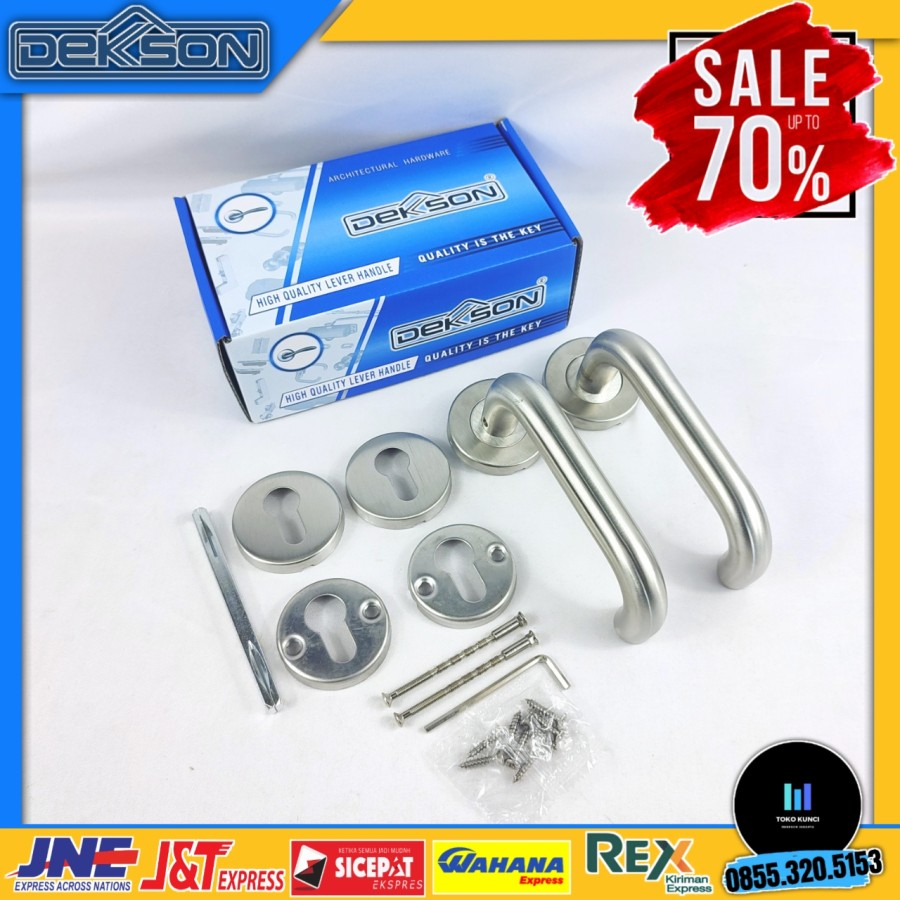 Handle Pintu Dekkson LHTR-016-19MM-SSS / Ganggang pintu dekson