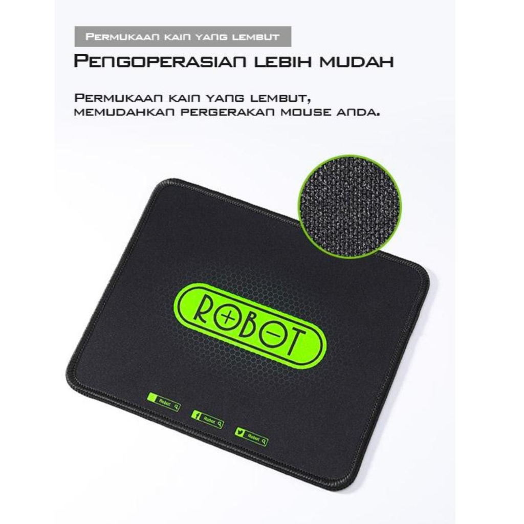 MOUSEPAD ROBOT RP-01 JAHIT TEPI ANTI SLIP