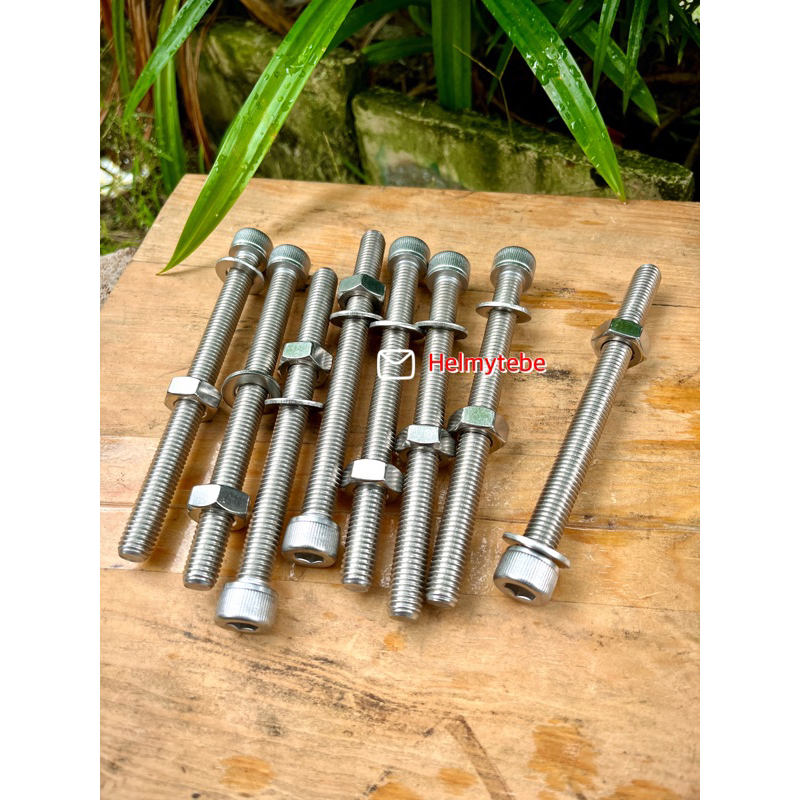 Baut pangkon mesin baut mesin  gl cb mp tiger / baut L pangkon mesin m10 drat 14