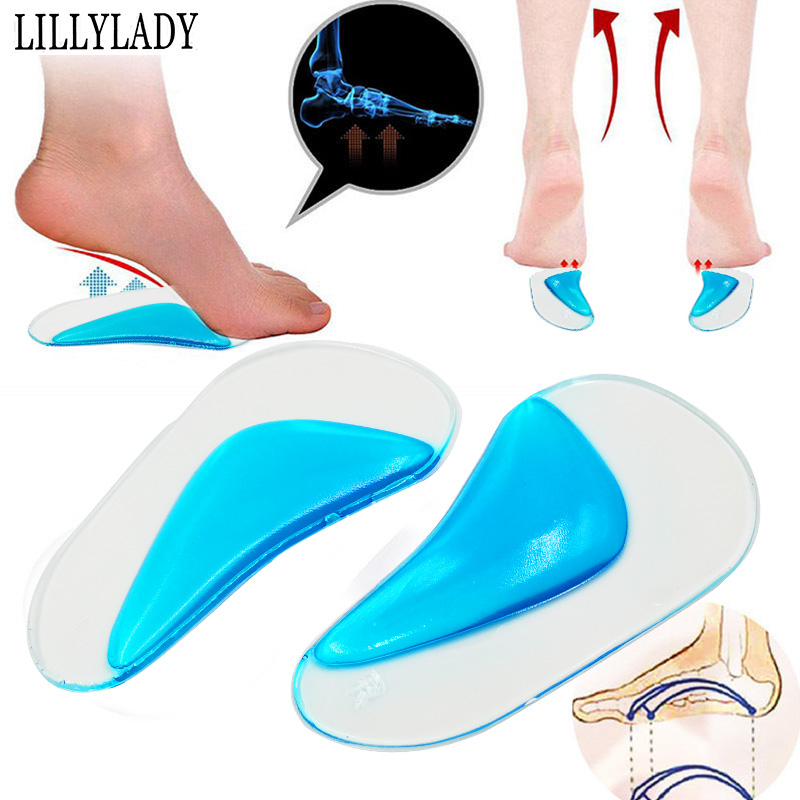 Insole Gel Alas Kaki Plantar Fasciitis Arch Support 1 Pair - LD10 - Blue
