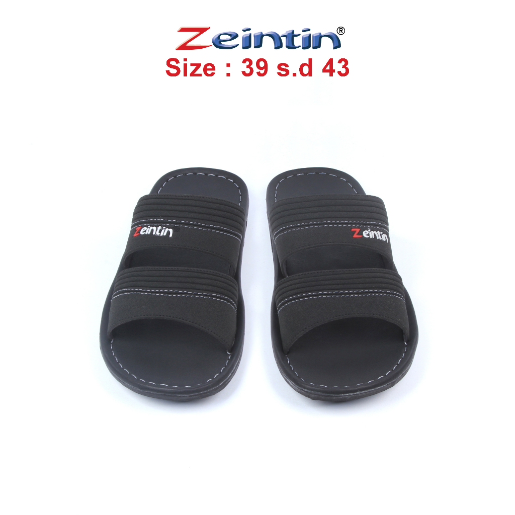 Zeintin - Sandal Pria Kulit Sintetis Sandal Selop  Pria Sendal Slide Pria Sandal Pria Terbaru Zeintin NT