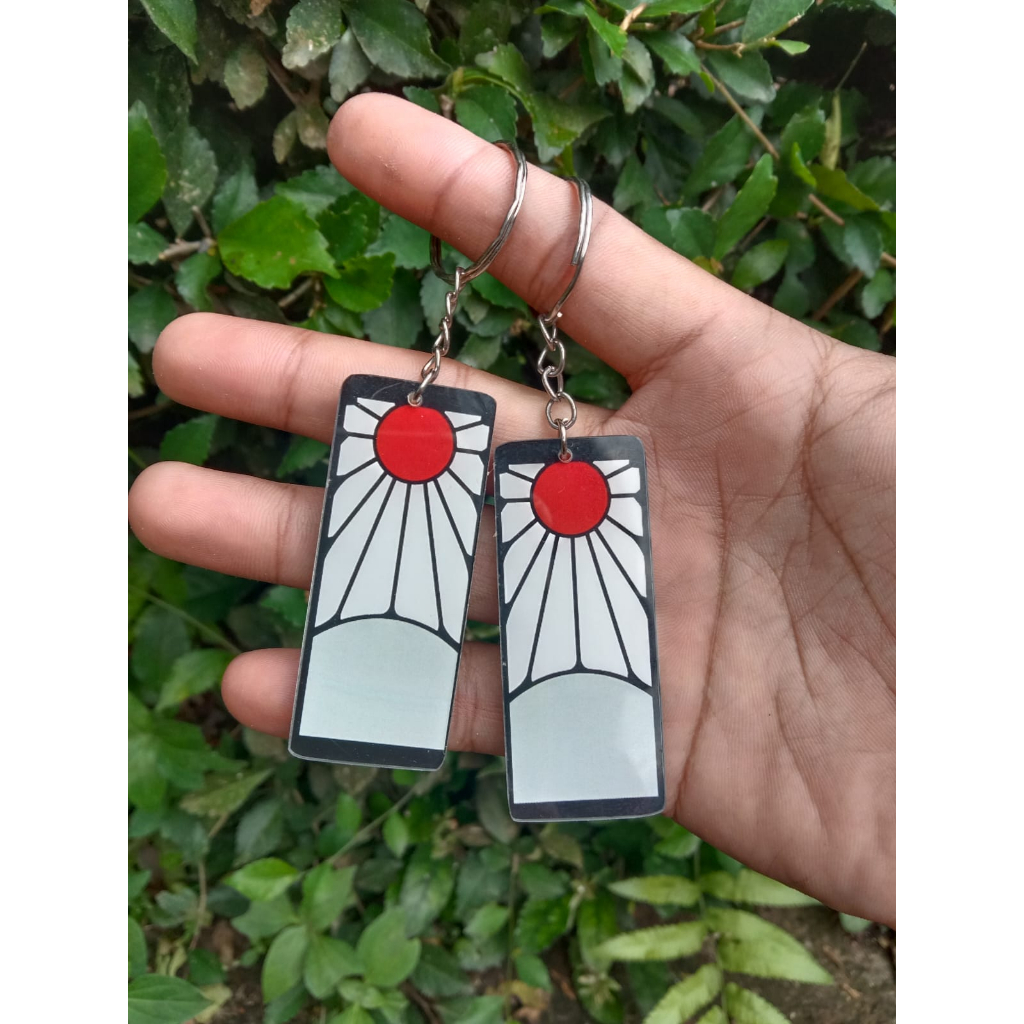 Gantungan Kunci Anting Tanjiro Kimetsu no Yaiba - Gantungan Kunci Demon Slayer - Gantungan Kunci Akr