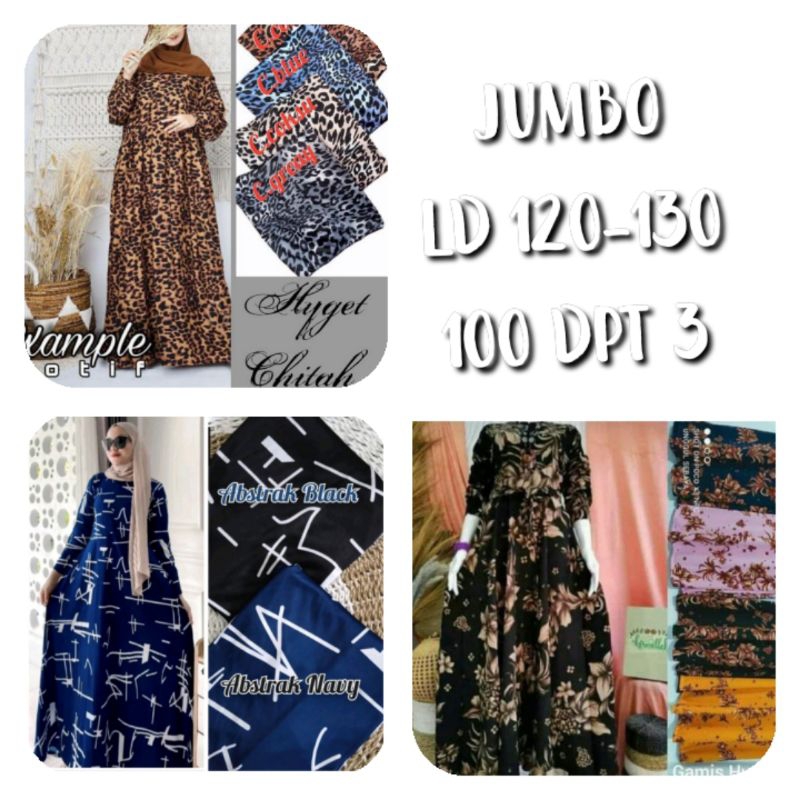 Gamis 100 dapat 3 Jumbo