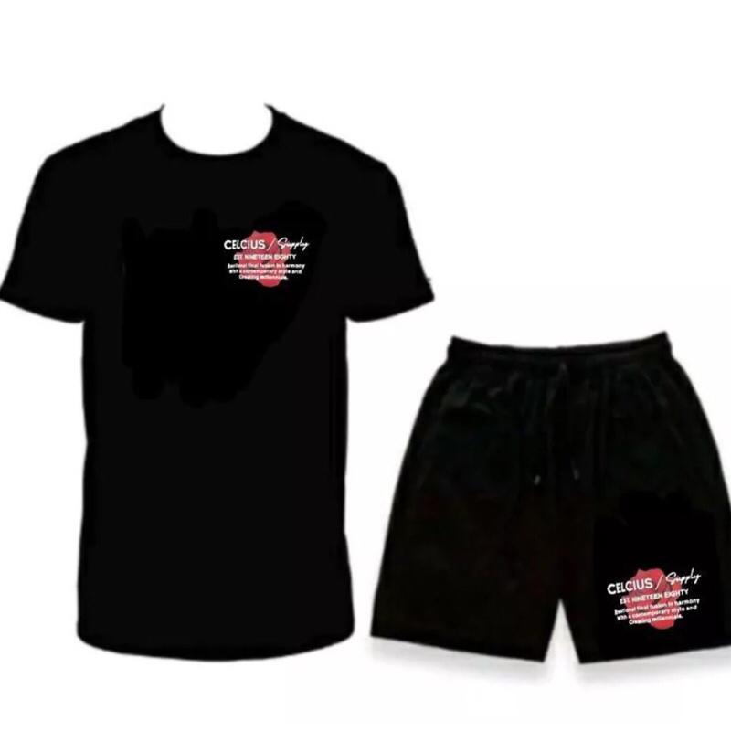 kaos celana celcius  satu set original