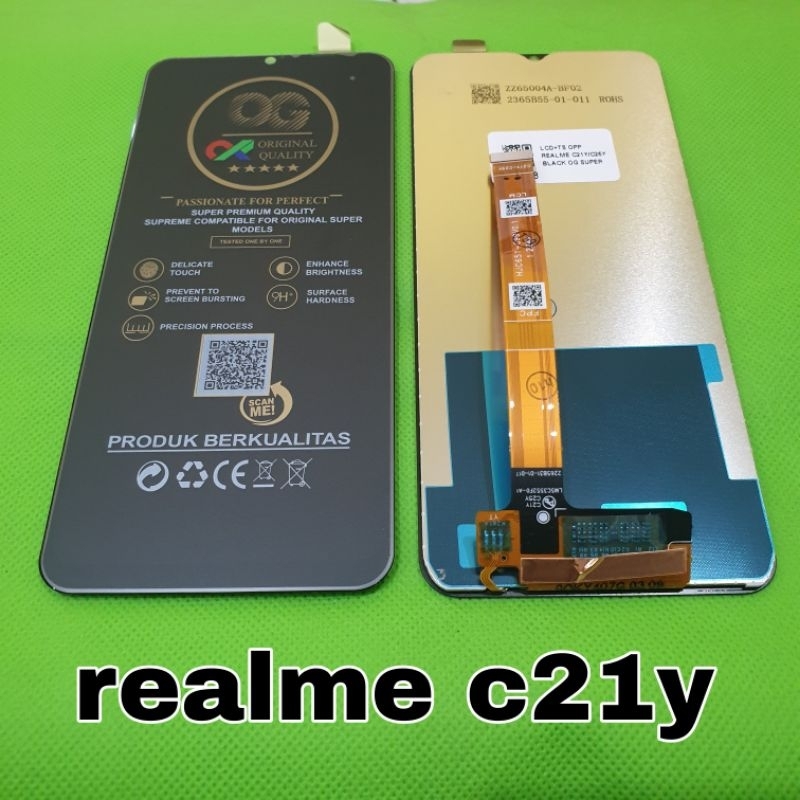 lcd ts touchscreen oppo realme c21y / c25y fullset