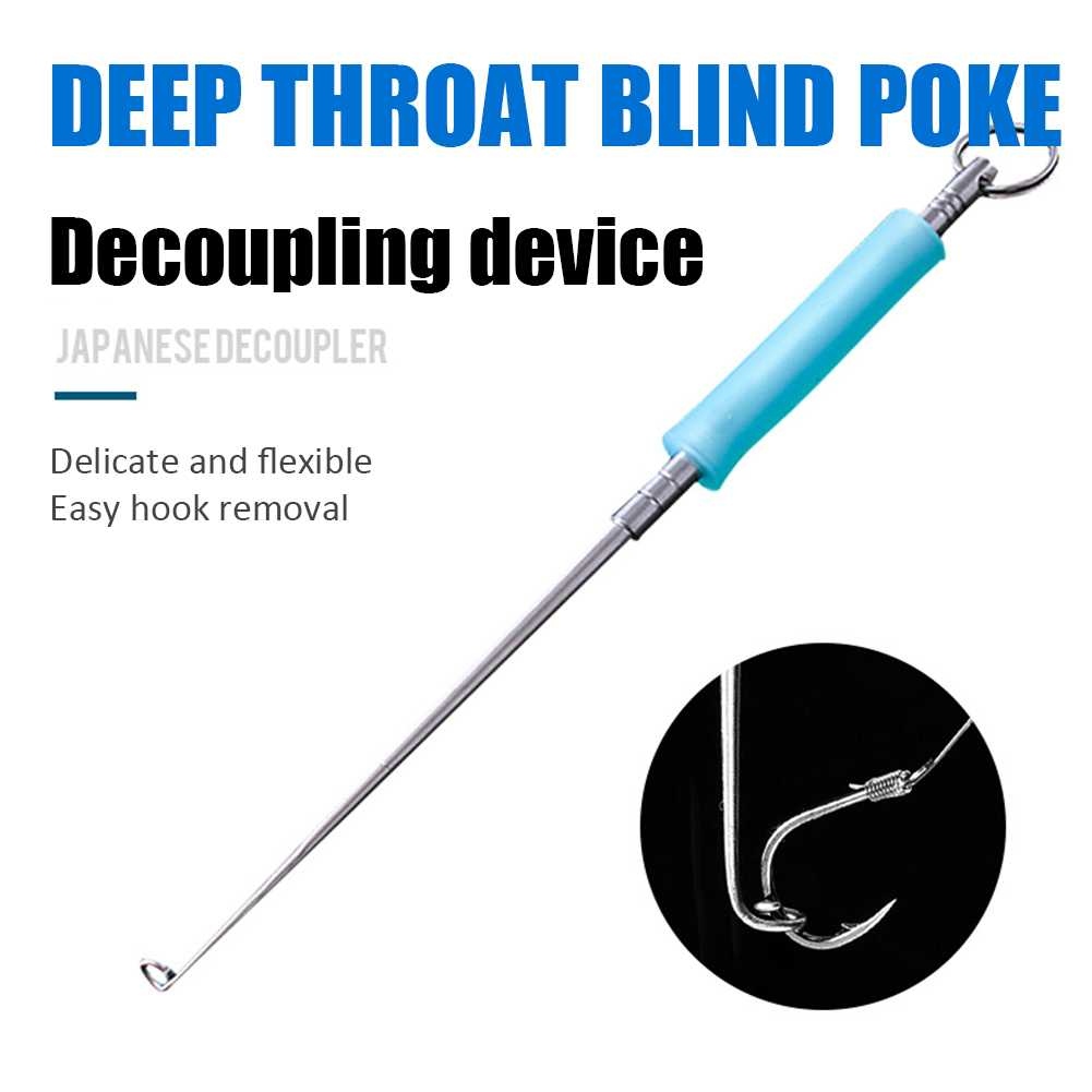 Alat Pelepas Kail Pancing Stainless Steel Pelepas Mata Kail Pancing Fish Hook Remover Flexible Delicate