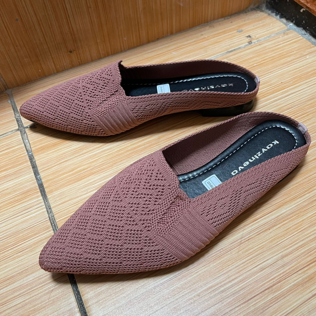 KAYZINEVA | DD 04 Sepatu Wanita Rajut Slip On Premium