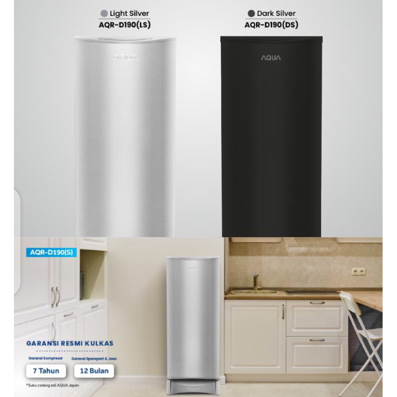 Kulkas 1 Pintu Aqua AQR-D190 AQR D 190