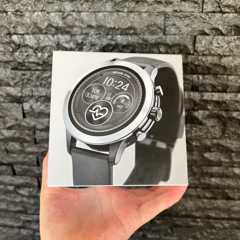 MICHAEL KORS ACCESS RUNWAY SMARTWATCH (BLACK SILICONE)
