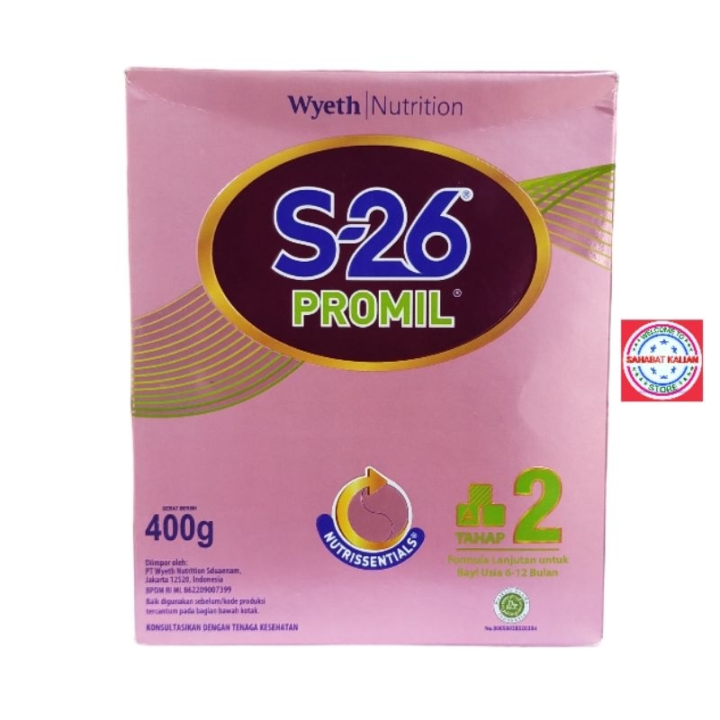 S26 Promil tahap 1 dan tahap 2 400gram