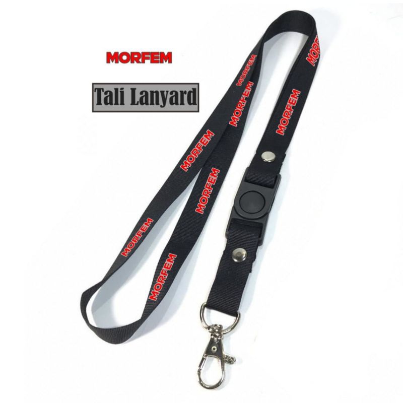 

lanyard MORFEM lanyard BAND METAL gantungan kunci name tag id card kartu nama / tali lanyard gantungan leher fullprint