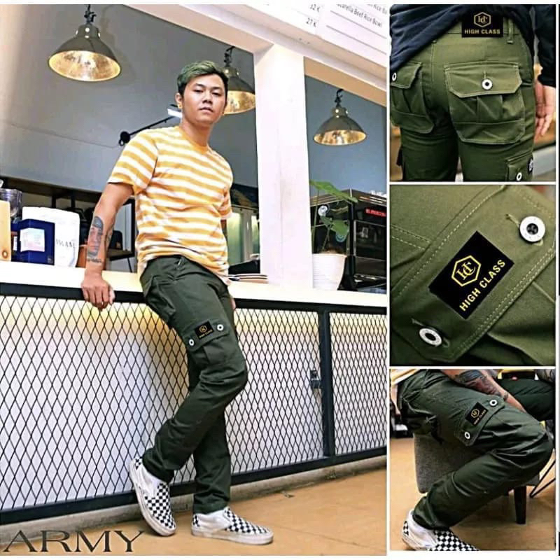 [BISA COD] ORIGINAL Celana Cargo Panjang Pria Dewasa kimpol Size 27-38