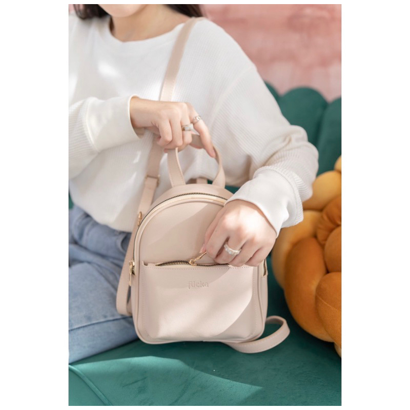 [PRELOVED] Mini Ransel Flicka J 23 BEIGE