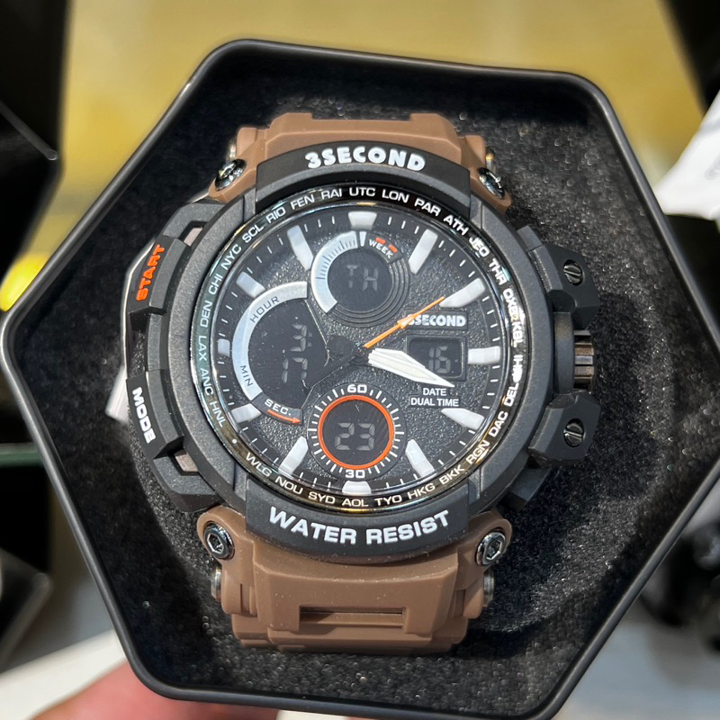 jam tangan 3second pria Original Terbaru