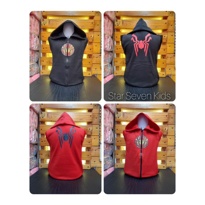 Model Baru/Rompi Anak Laki Laki Superhero Spiderman Bahan Fleece/Kids Rompi/Rompi Anak/Rompi Anak La
