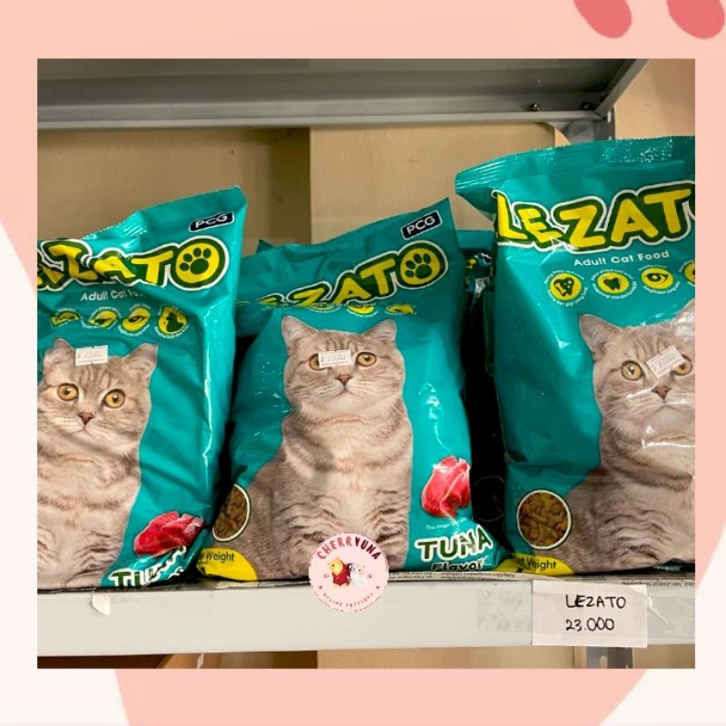 LEZATO 1KG Dry Food Makanan Kucing Repack 1000Gr