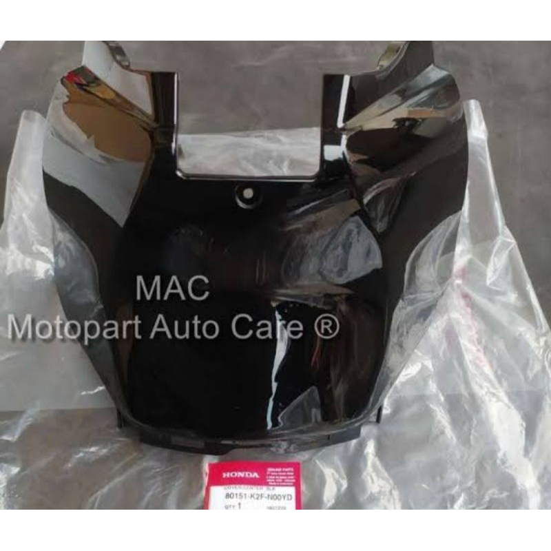 cover center body bawah jok Scoopy esp k2f 2020 2023 hitam glossy original