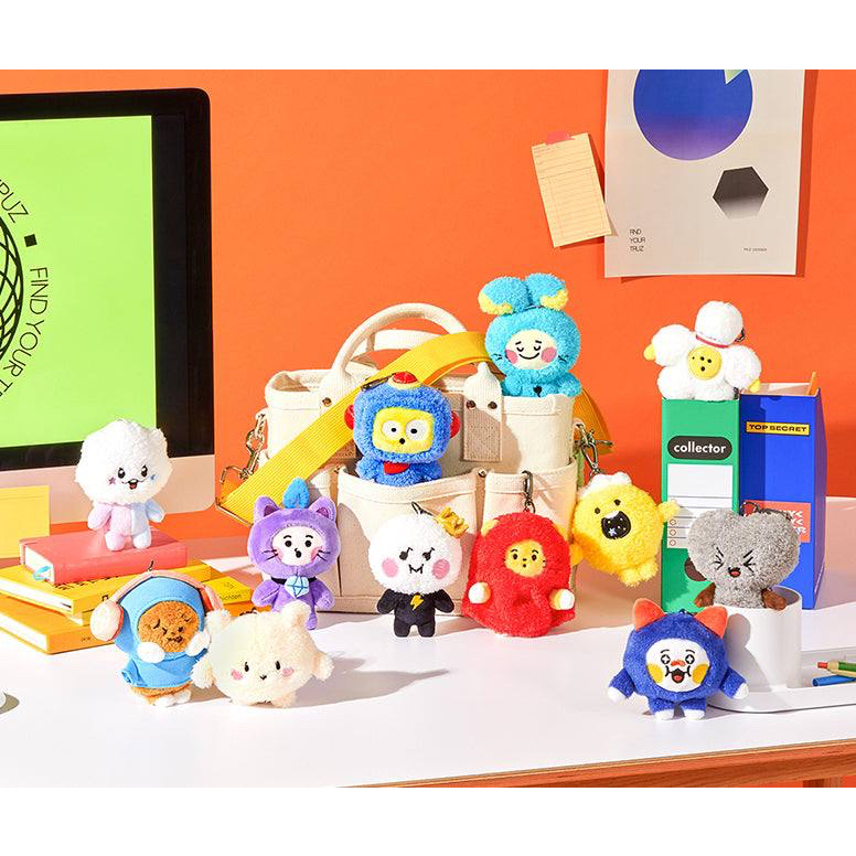 [ READY STOCK] TREASURE x Line Friends - TRUZ plush BAG CHARM standing DOLL