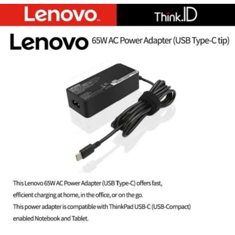 Charger lenovo type C 45w