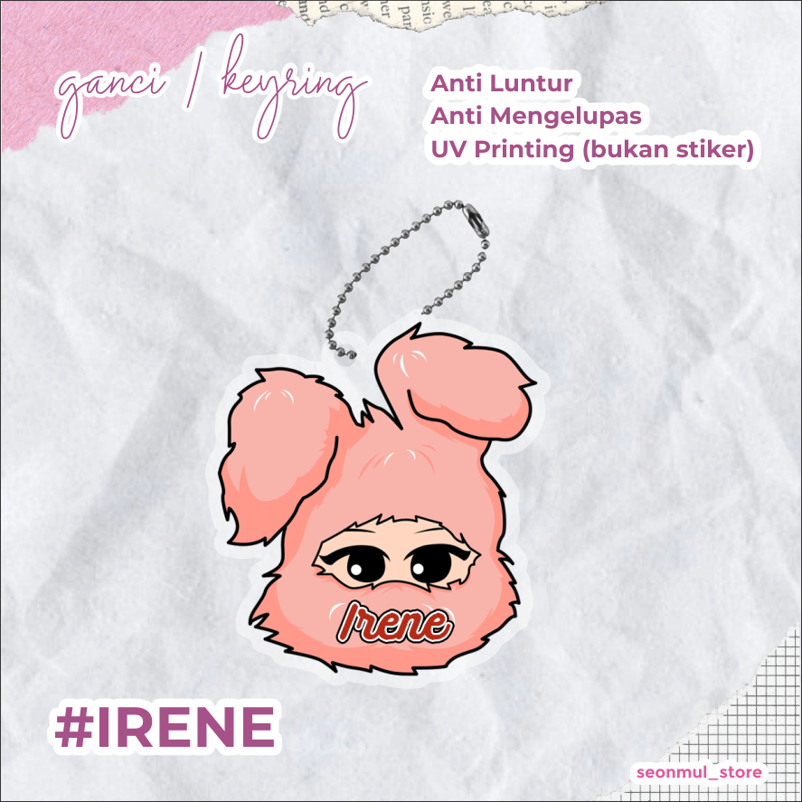 [READY STOCK] GANCI / KEYRING / KEYCHAIN RED VELVET BIRTHDAY ALBUM CHARACTER / RV Joy Irene Seulgi Wendy Yeri