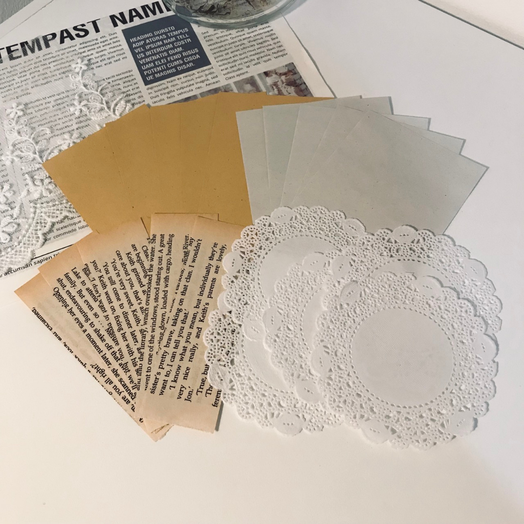 

20 pcs kertas vintage dekorasi jurnal bullet journal scrapbook