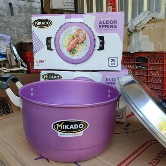 MAGIC POT 24CM ALCOR 24  DAN 26CM  / PANCI KUKUS MASPION ALAT KUKUS STEAMER TUTUP KACA