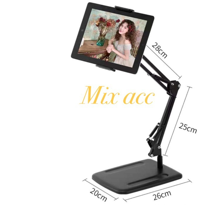 MIXIO S80 Lazypod Stand phone Holder HP Tablet Ranjang lantai meja