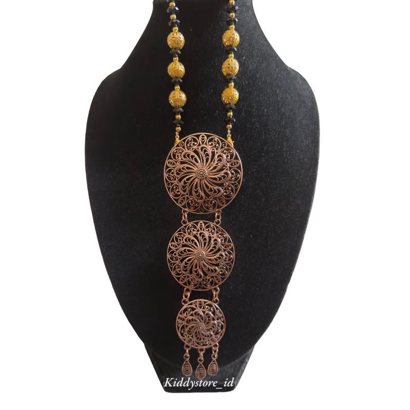 Kalung etnik nusantara / kalung bros / kalung etnik / bros susun