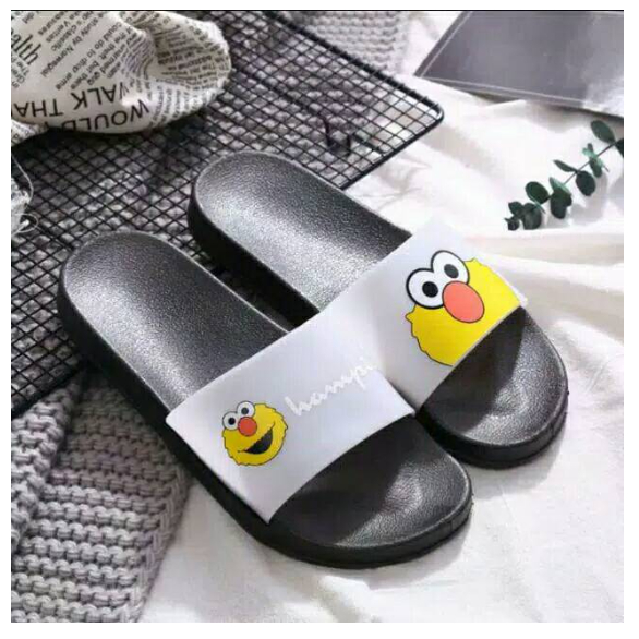 Sandal wanita Elmo Selop JTS / TG1249 hitam