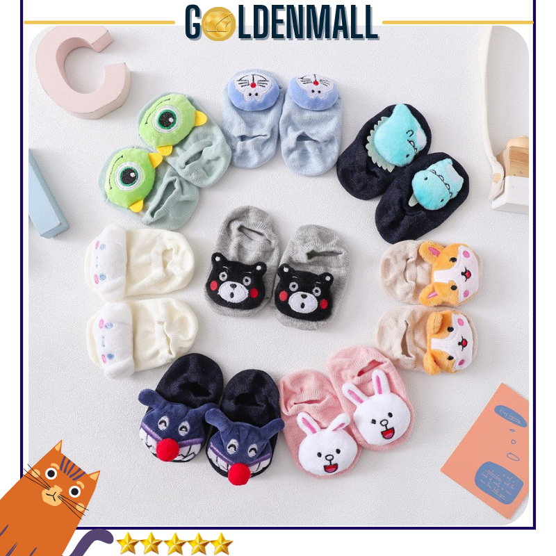Kaos Kaki Bayi 3D Karakter / Kaos Kaki Unisex Bayi / Kaos Kaki Anti Slip / Baby Socks BB11