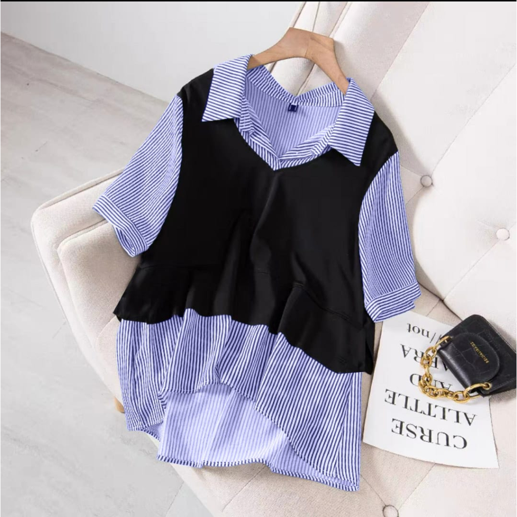 FWG - BLOUSE HEM TAMI / BAJU ATASAN WANITA / BLOUSE KOREA STYLE / BLOUSE / BAJU WANITA / ATASAN