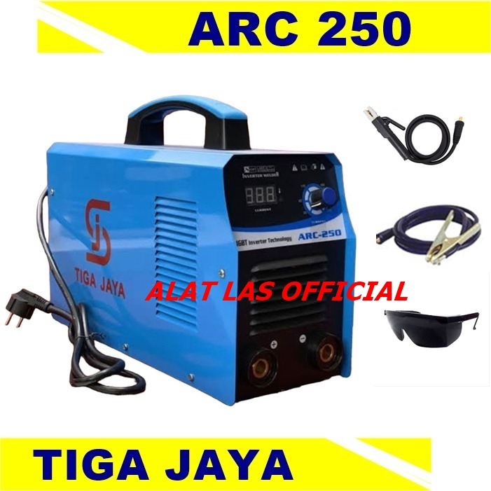 Mesin Las Tiga Jaya ARC 250 Trafo Travo Las Listrik Sanjia Inverter MMA 250A