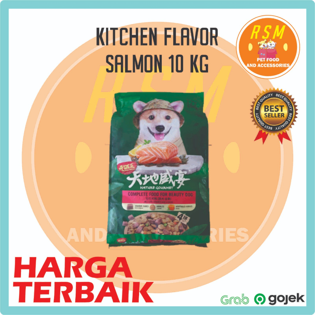Kitchen Flavor Beauty Dog Salmon 10kg (GOJEK/GRAB)