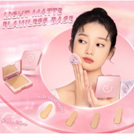 Pinkflash Two Way Cake Flawless Pinkflash Pressed Powder Sun Protection Pinkflash Bedak Padat Pink Flash Bedak Pink Flash