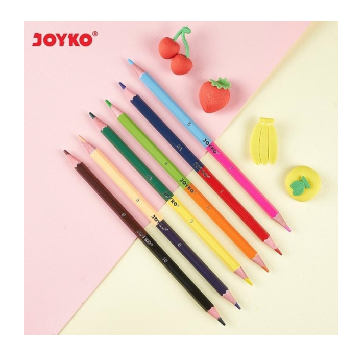 

Pensil Warna Dua Sisi Warna Pencils Duo Color Joyko CP-BI100 6 Warna