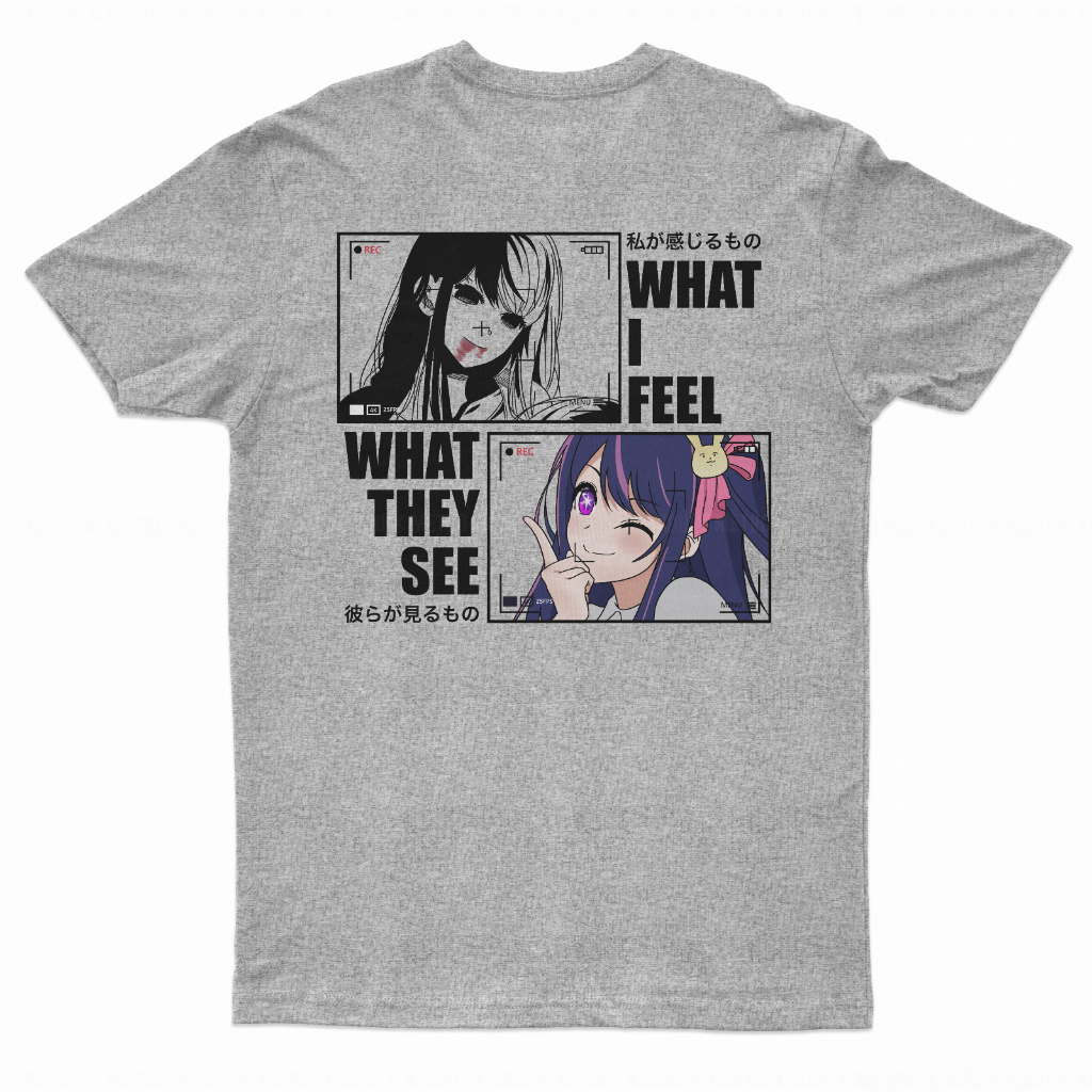 TORIZU Tshirt Ai Hoshino Feels Anime Manga Oshi no Ko Premium Unisex