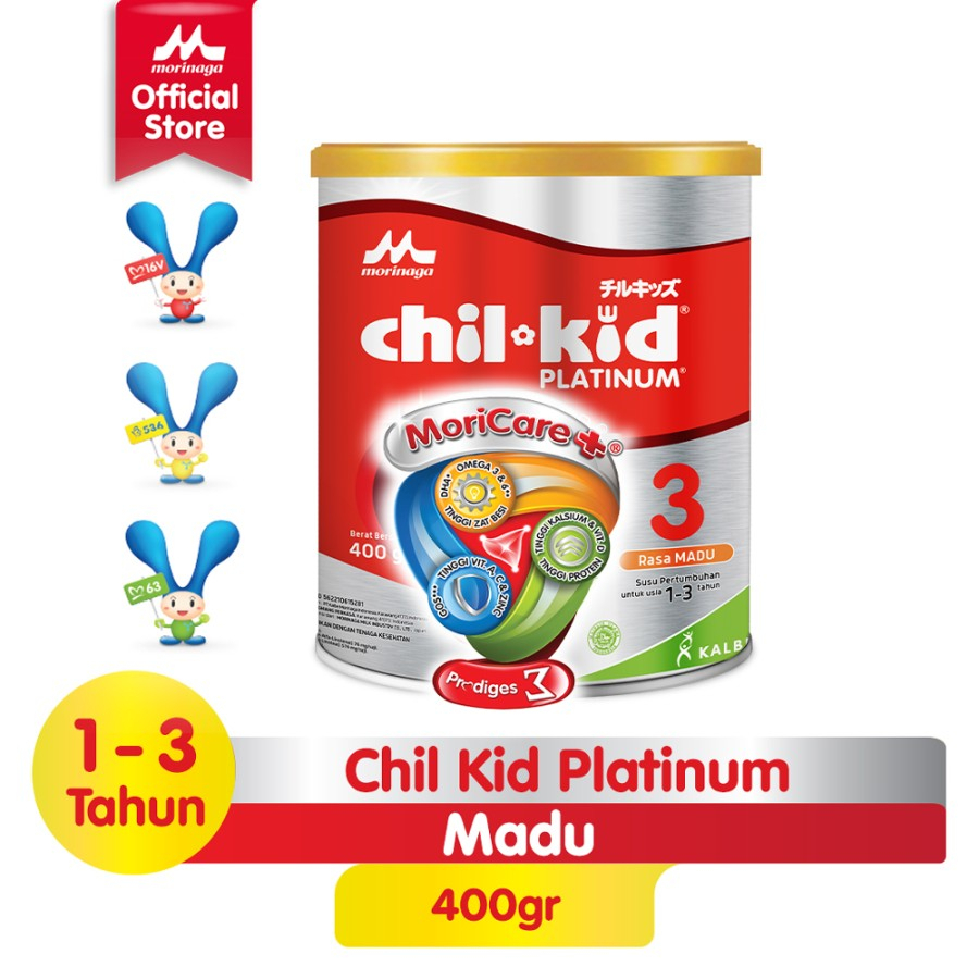 CHILKID PLATINUM 400GR / CHIL KID VANILLA-MADU / SUSU ANAK USIA 1-3 TH