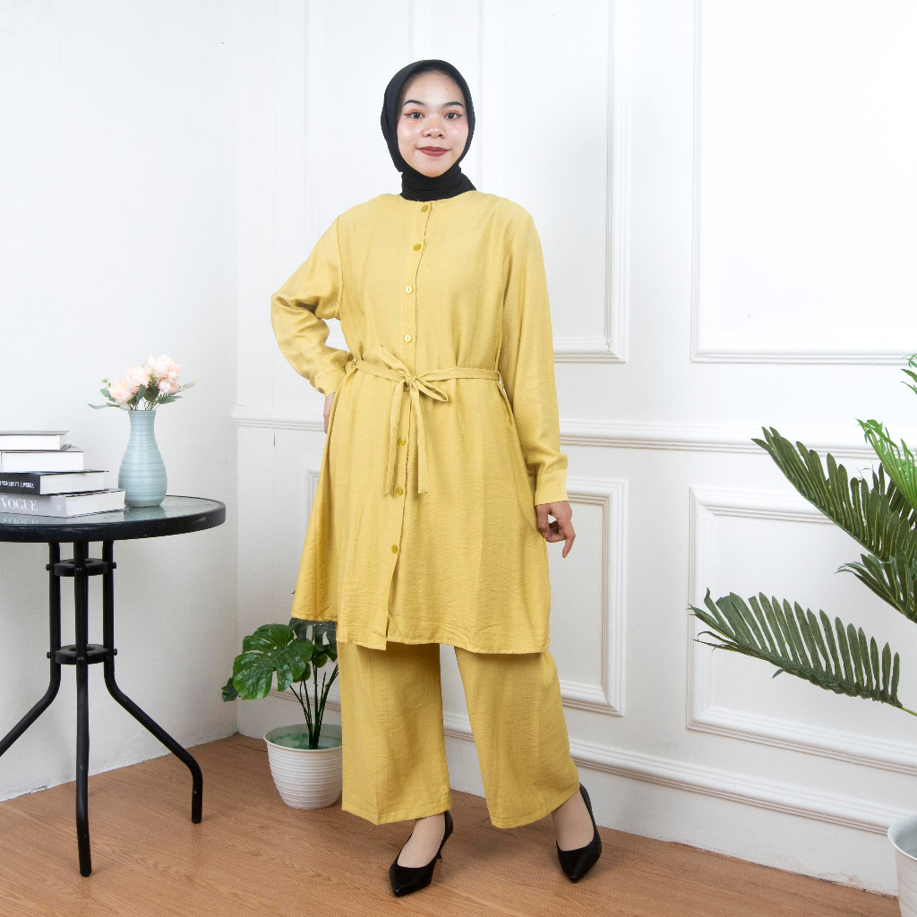 VS - Setelan Dress Lebaran Wanita Muslim Jamela