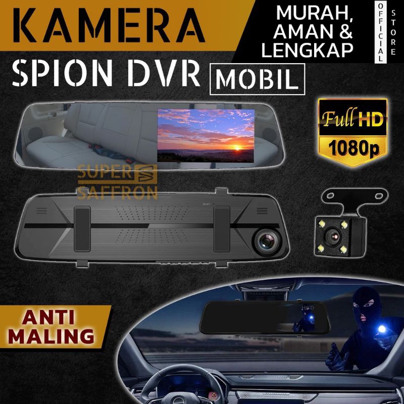 Kamera Spion DVR Mobil Blackbox Vehicle Dasbor Camera 1080P Spion Tengah