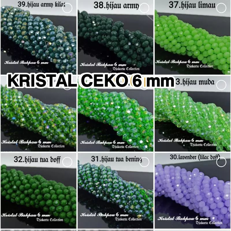 PART 2 kristal ceko 6 mm kristal ceko bapau 6 mm
