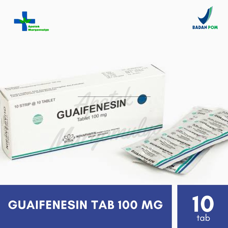 Guaifenesin 100 mg 10 Tab - Obat Batuk Berdahak