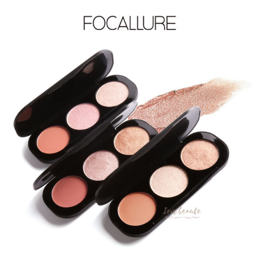 FOCALLURE Blush &amp; Highlighter 3in1 Palette