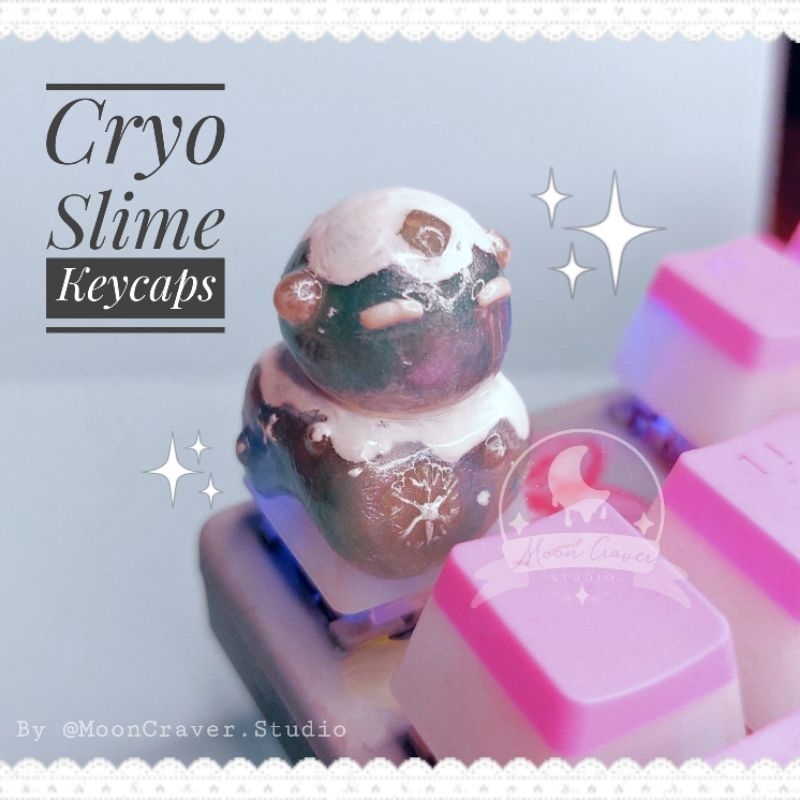 Artisan Keycaps Cryo Slime Genshin Impact
