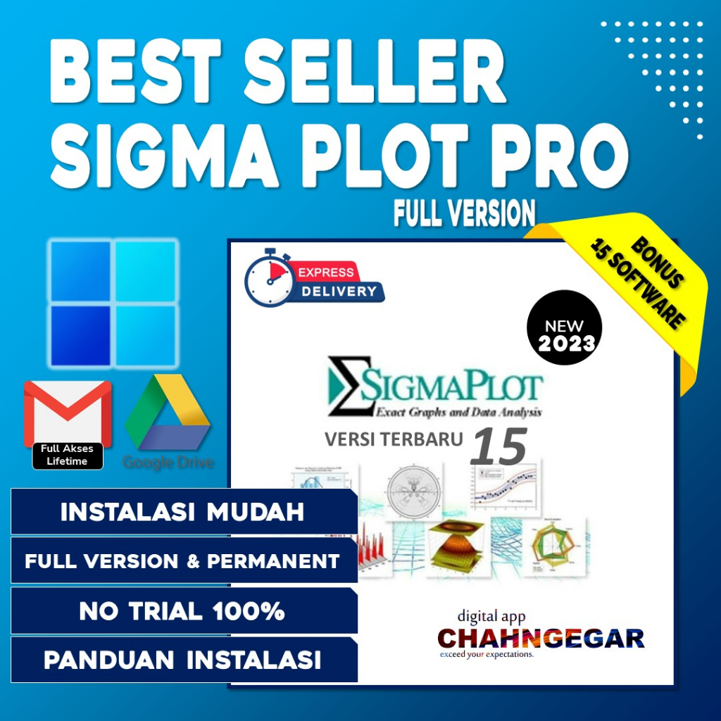 SigmaPlot 15.0 versi 2023 Full Version Lisensi Lifetime Software untuk Grafik dan Visualisasi Data