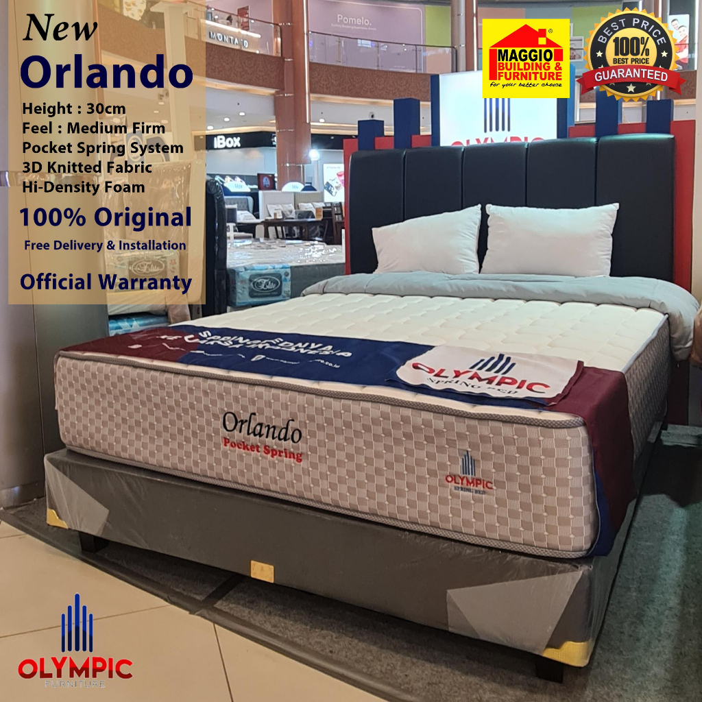 KASUR SPRINGBED OLYMPIC - MATRAS SPRINGBED PROMO !!!  - NEW ORLANDO - OLYMPIC