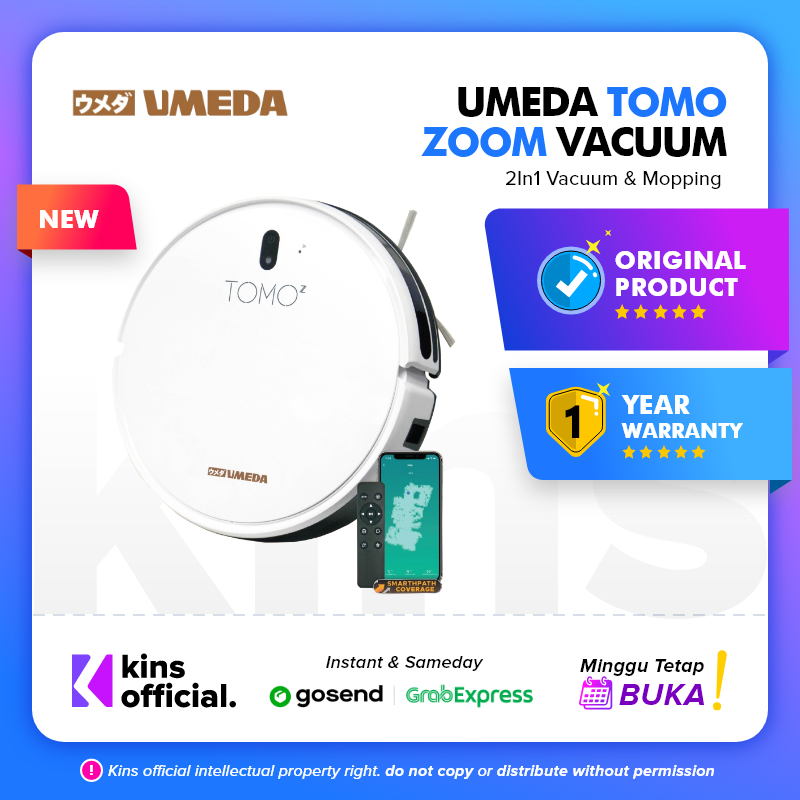 Umeda Tomo Zoom Vacuum Cleaner and Mop (Sapu Pel Vakum Debu)