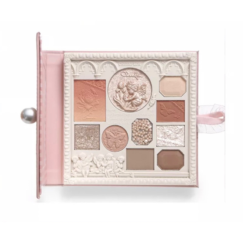 CHEERFLOR·Angel Gallery Series Embossed Makeup Tray CFR973·1box /Palette /Eyeshadow /Blush / Highlig