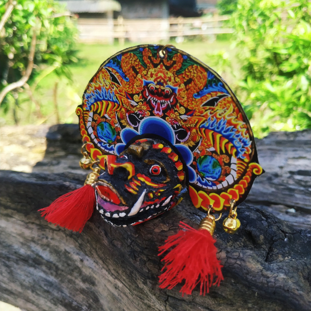Miniatur Barongan jowoan merah / Barongan jawa