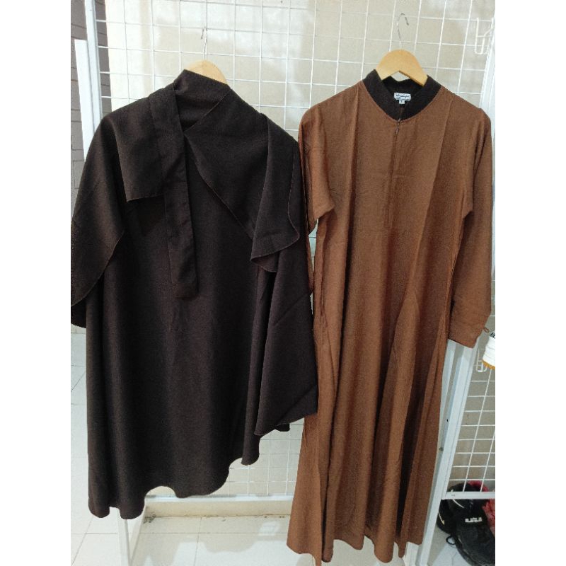 Preloved gamis set khimar niqab yaman by afhadahijrah